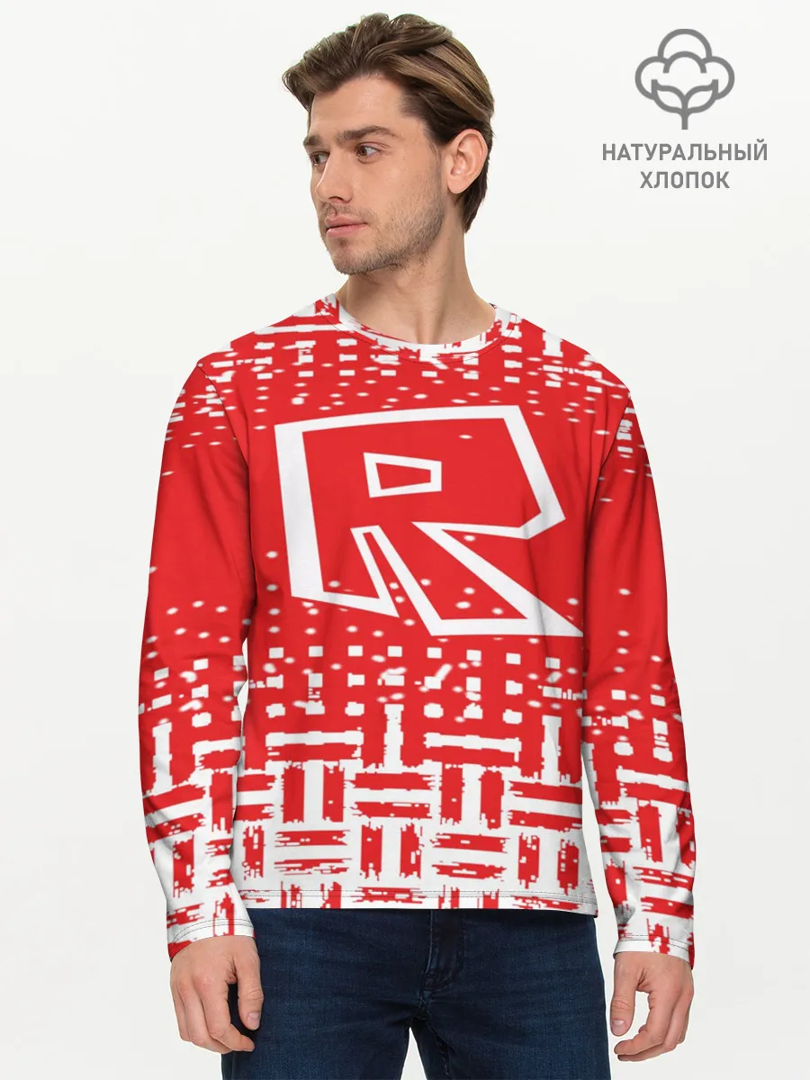 Мужской лонгслив базовый / Roblox