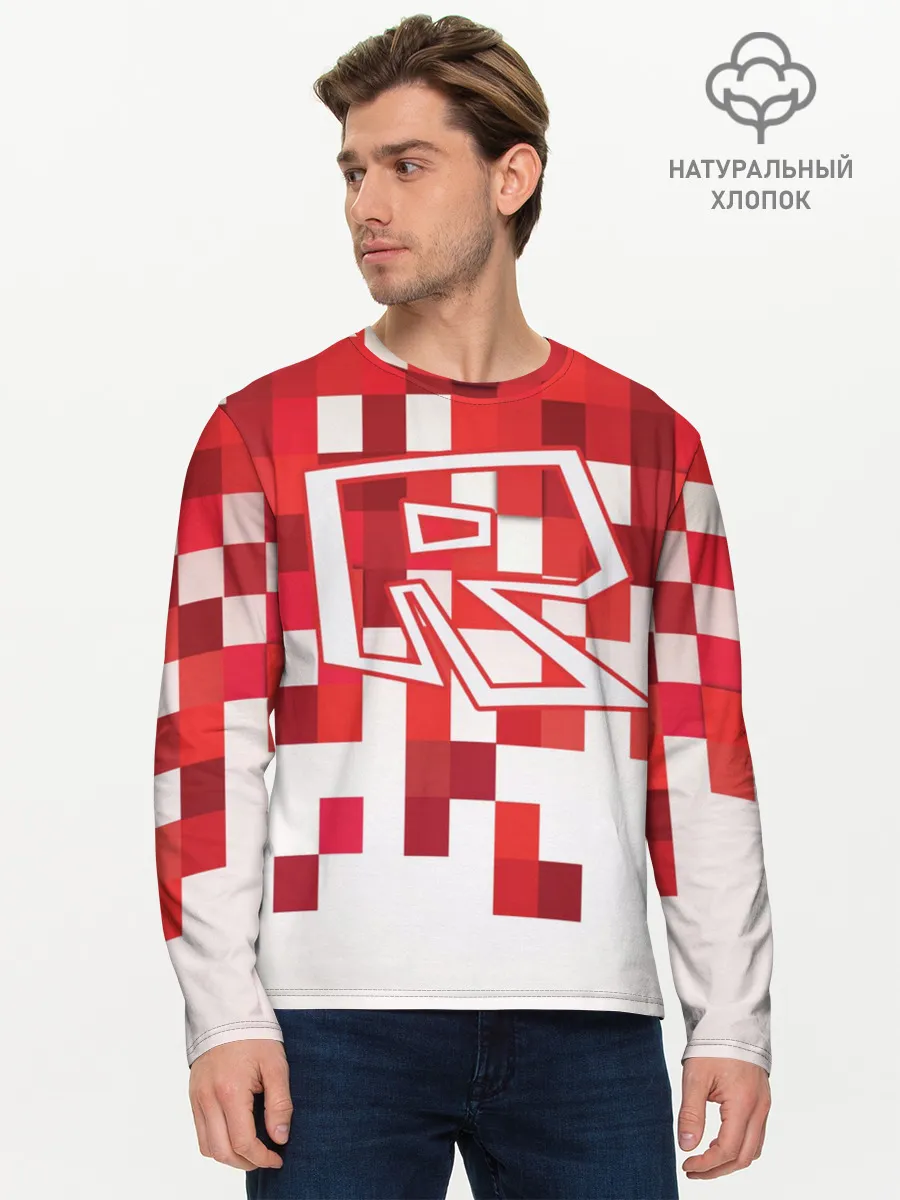 Мужской лонгслив базовый / Roblox