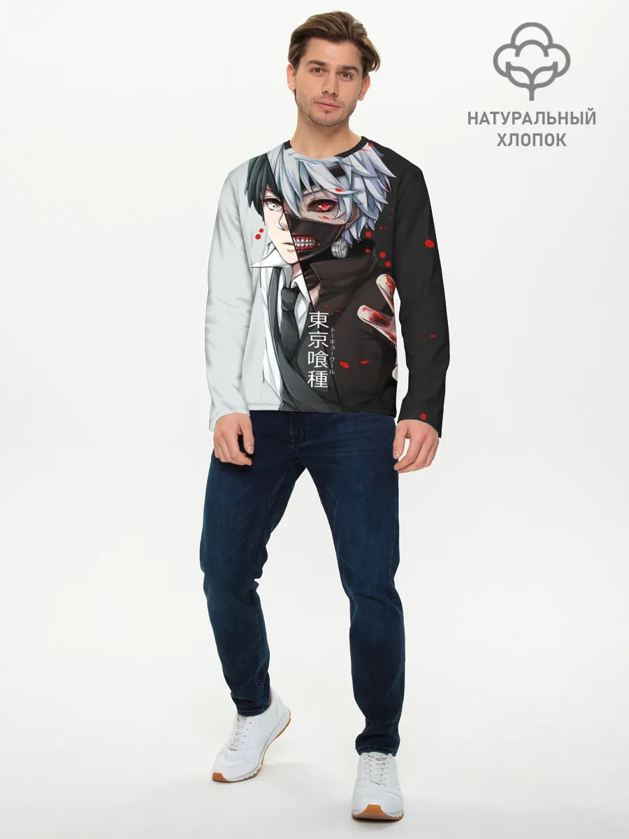 Мужской лонгслив базовый / Токийский гуль - Характер