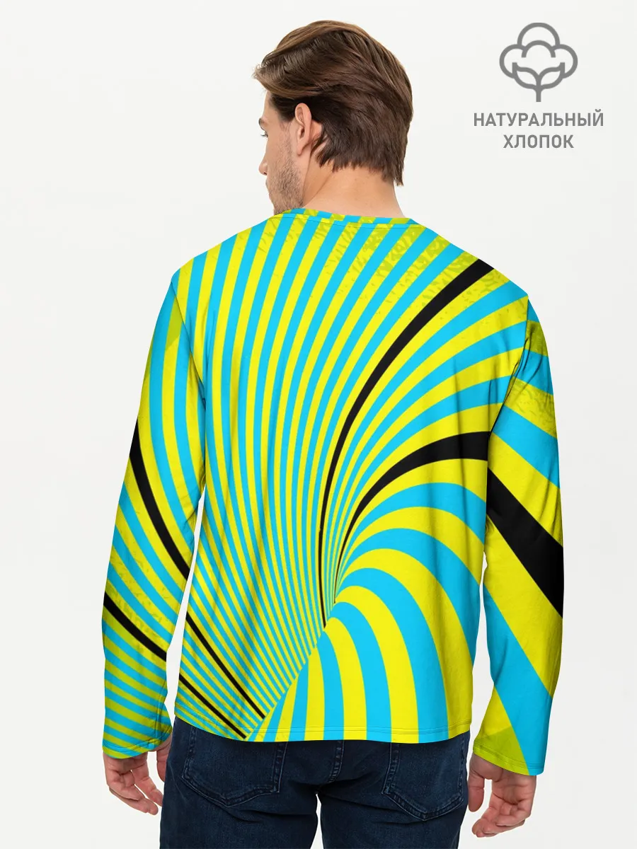 Мужской лонгслив базовый / Психоделика