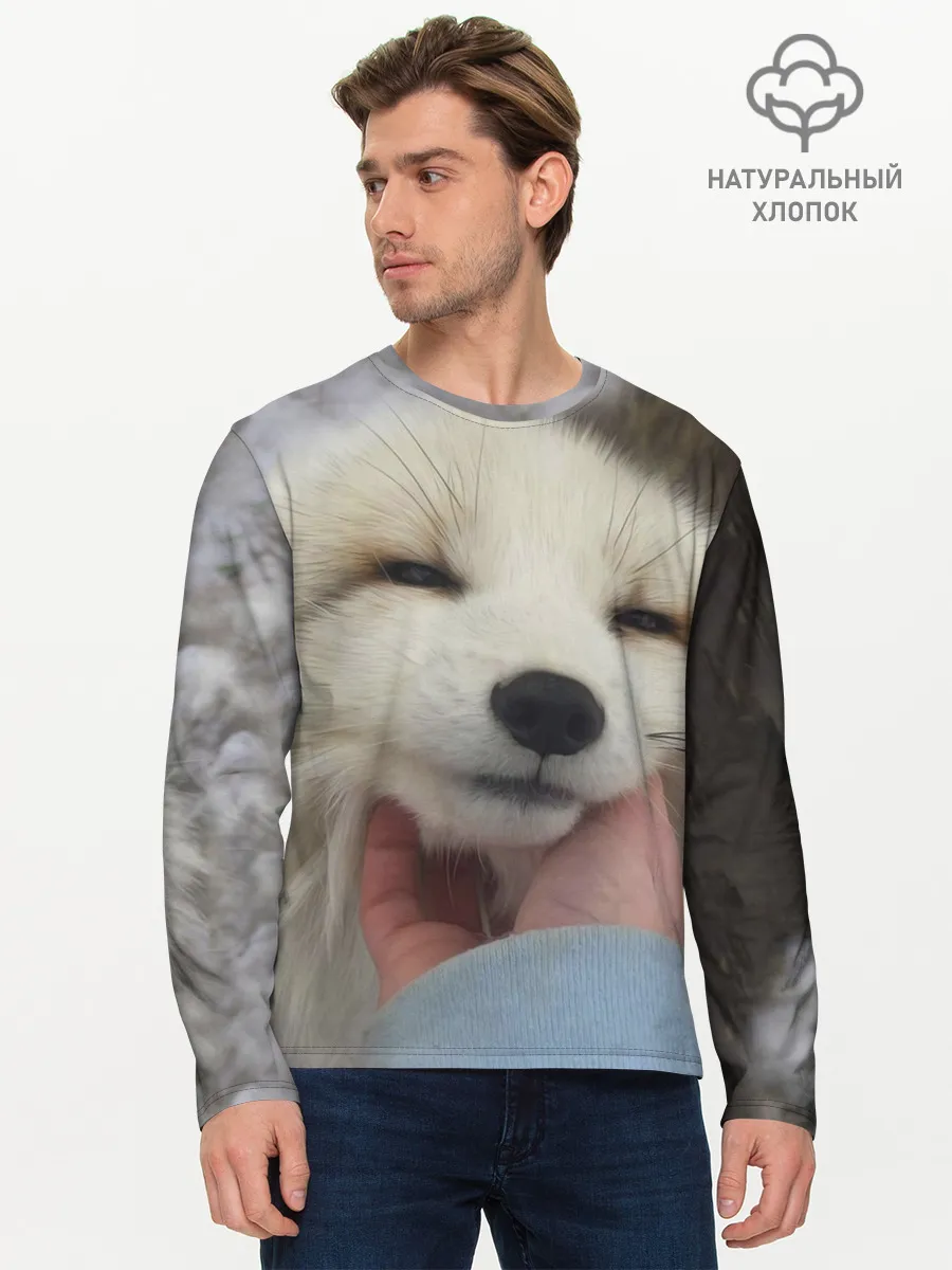 Мужской лонгслив базовый / Лисенок