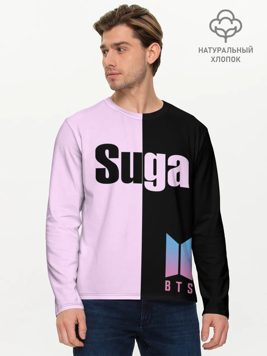 Мужской лонгслив базовый / BTS Suga