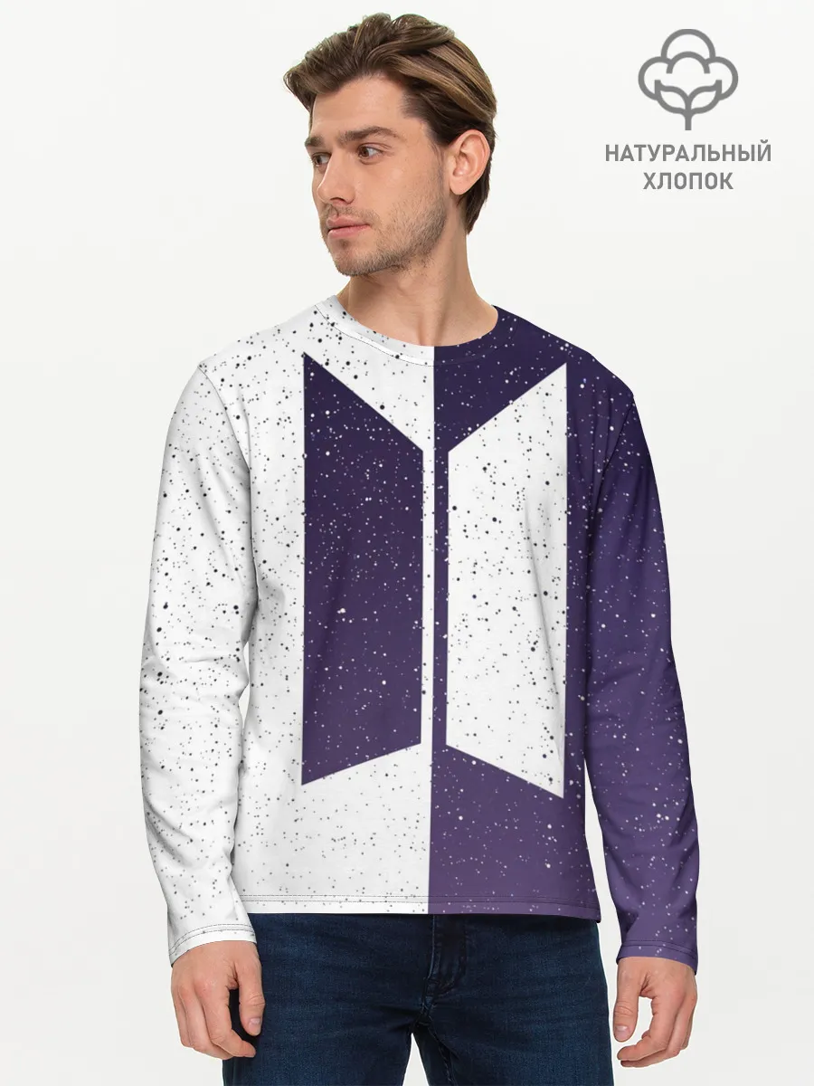 Мужской лонгслив базовый / BTS STARS