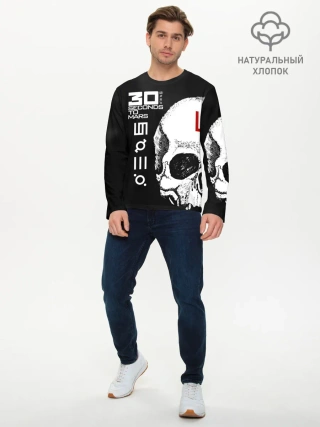 Мужской лонгслив базовый / 30 Seconds to Mars