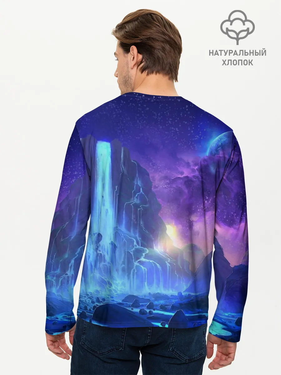 Мужской лонгслив базовый / Водопад Фейри Тейл