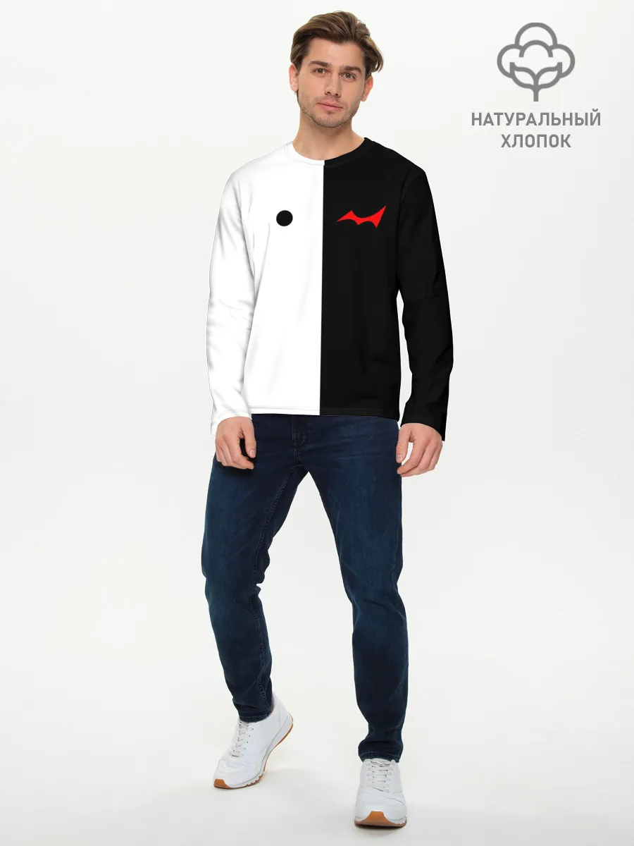 Мужской лонгслив базовый / MONOKUMA Eyes