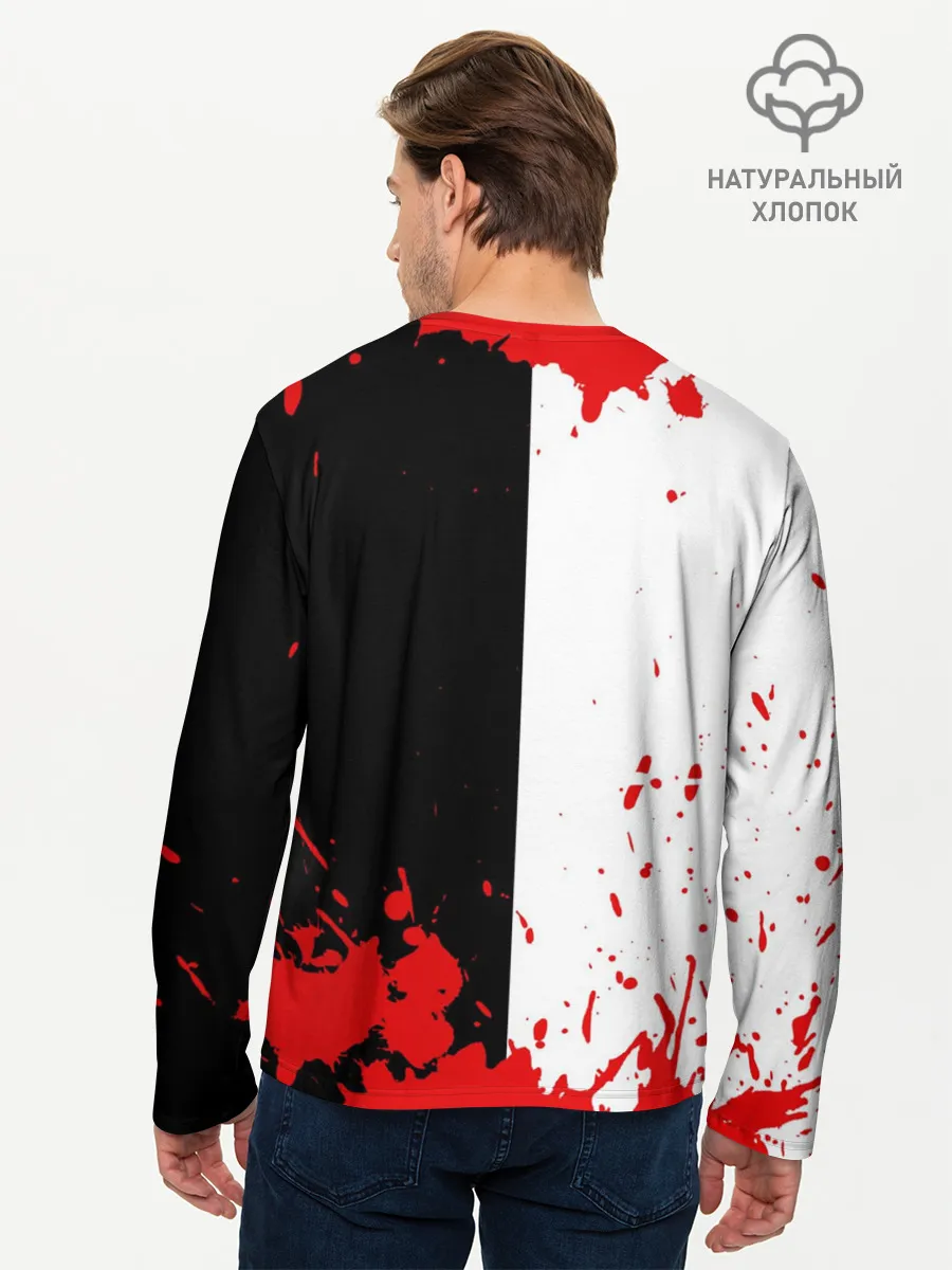 Мужской лонгслив базовый / MONOKUMA Blood