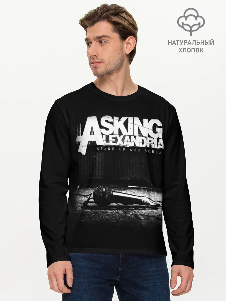Мужской лонгслив базовый / Asking Alexandria