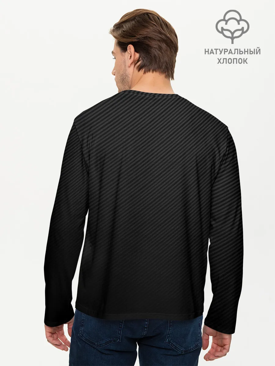 Мужской лонгслив базовый / MERCEDES BENZ CARBON
