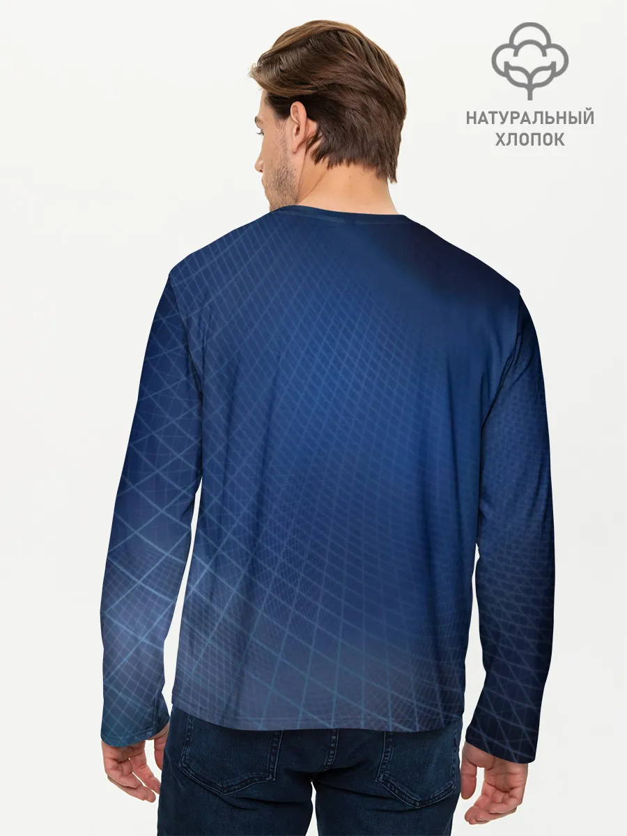 Мужской лонгслив базовый / Сеть