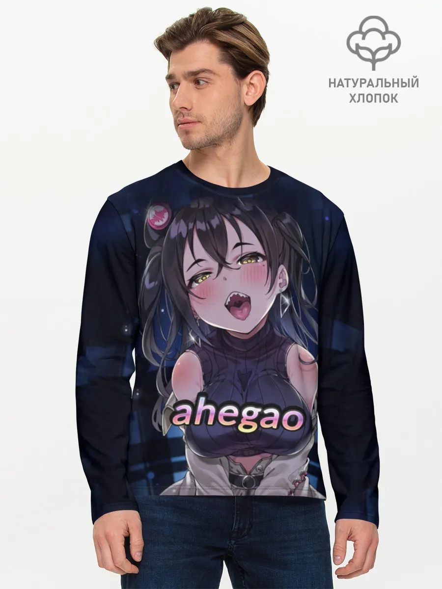 Мужской лонгслив базовый / AHEGAO sense