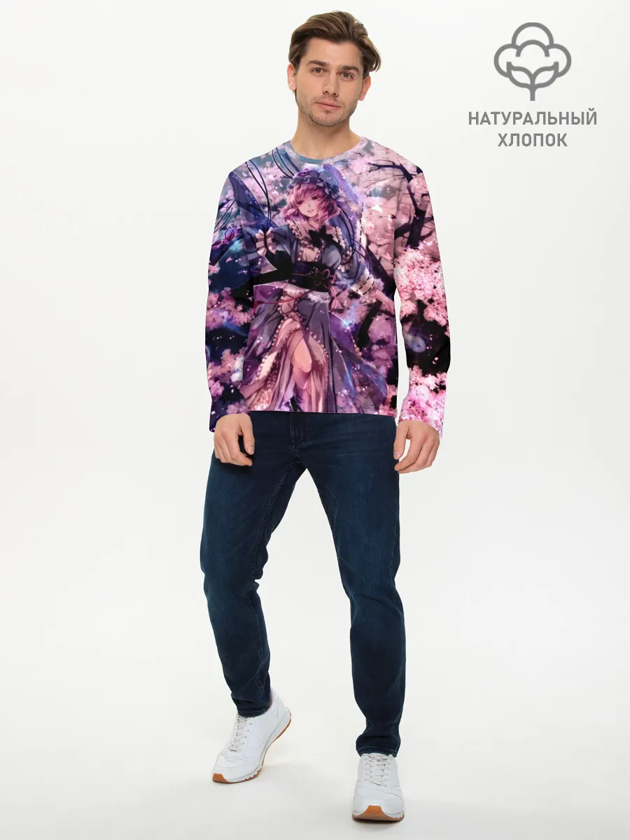 Мужской лонгслив базовый / Anime Girl tree