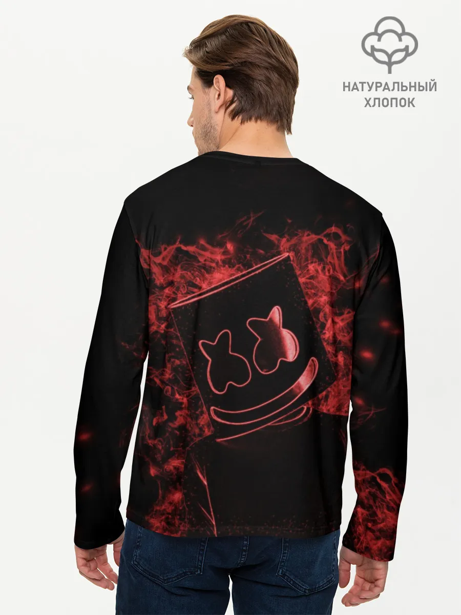 Мужской лонгслив базовый / Marshmello