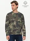 Мужской лонгслив базовый / Камуфляж с секс позами