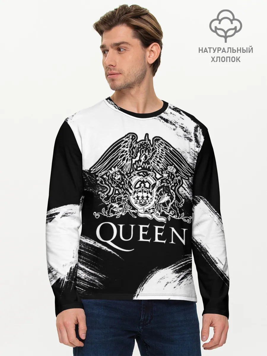 Мужской лонгслив базовый / Queen