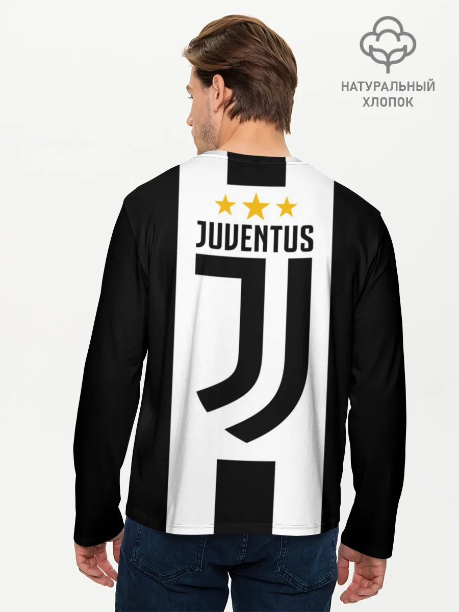 Мужской лонгслив базовый / Ювентус