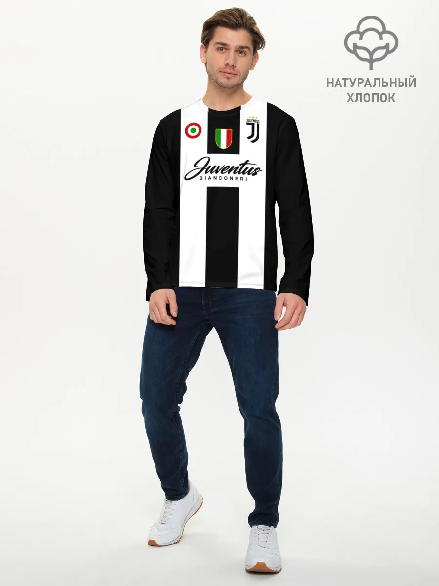 Мужской лонгслив базовый / Ювентус