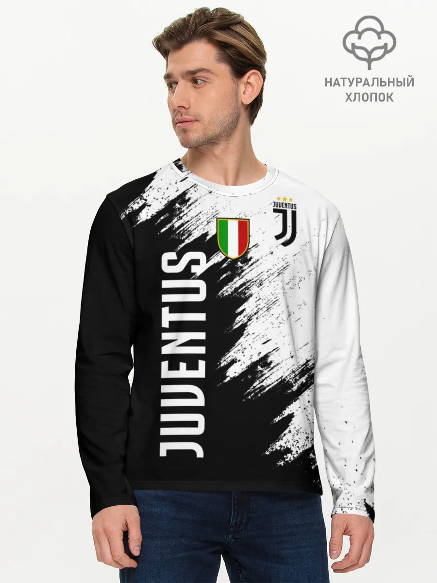 Мужской лонгслив базовый / Ювентус