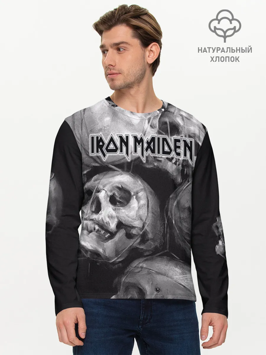 Мужской лонгслив базовый / Iron Maiden