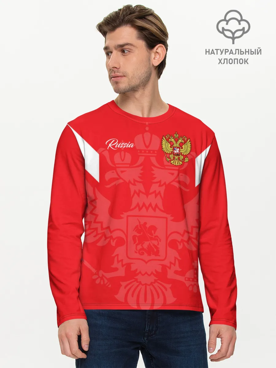 Мужской лонгслив базовый / Россия