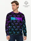 Мужской лонгслив базовый / FORTNITE MARSHMELLO NEON