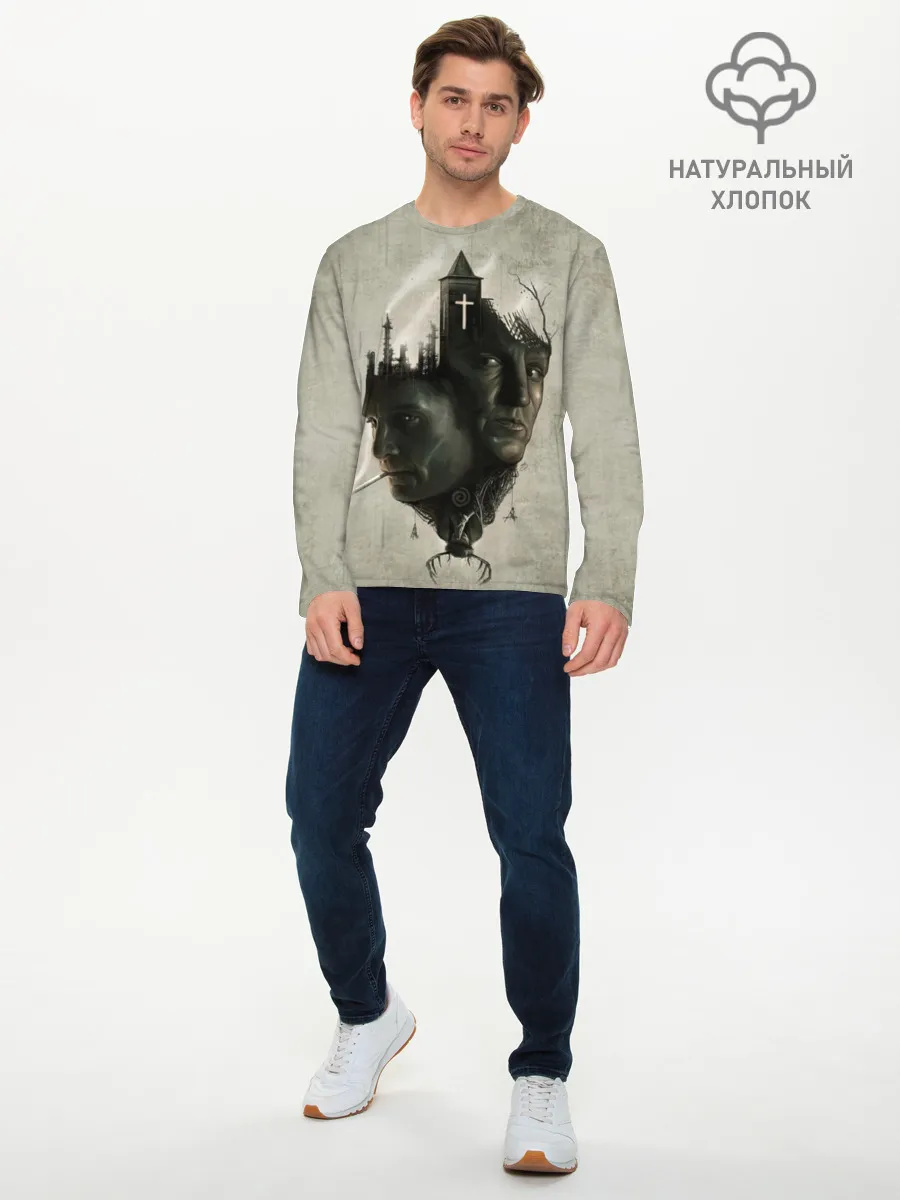 Мужской лонгслив базовый / True Detective