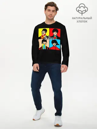 Мужской лонгслив базовый / The Beatles
