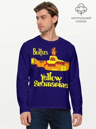 Мужской лонгслив базовый / The Beatles. Yellow Submarine