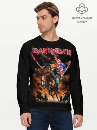 Мужской лонгслив базовый / Iron Maiden