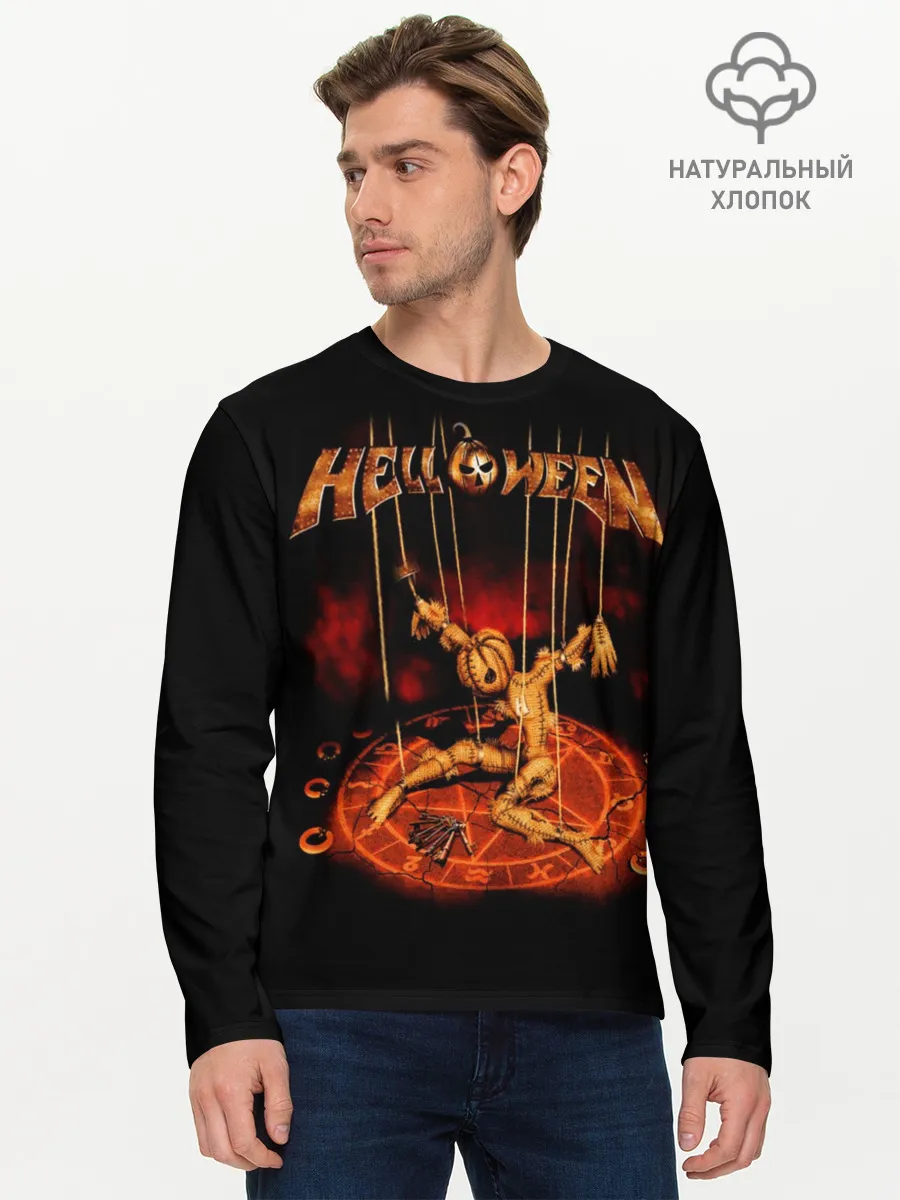 Мужской лонгслив базовый / Helloween