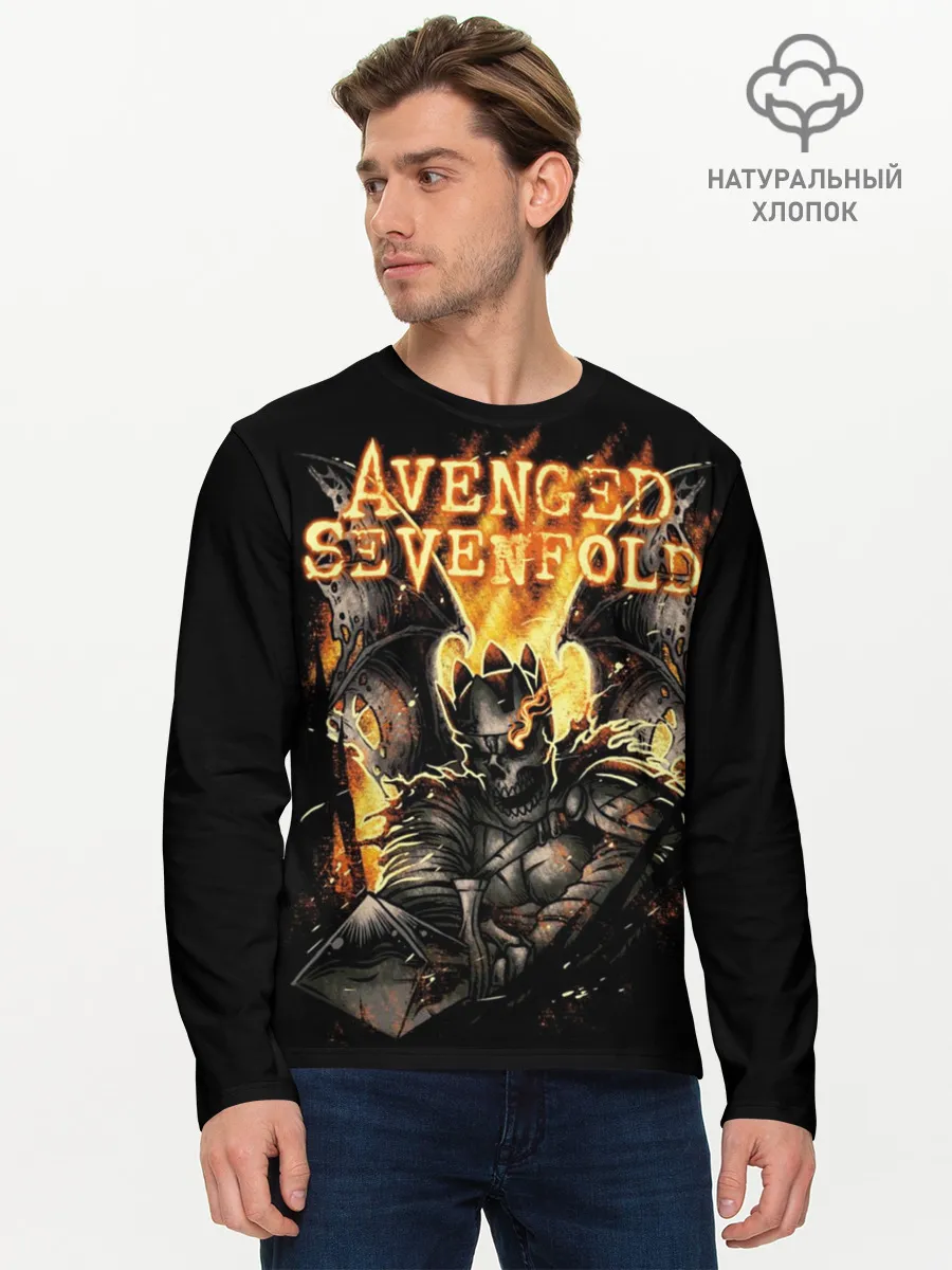 Мужской лонгслив базовый / Avenged Sevenfold