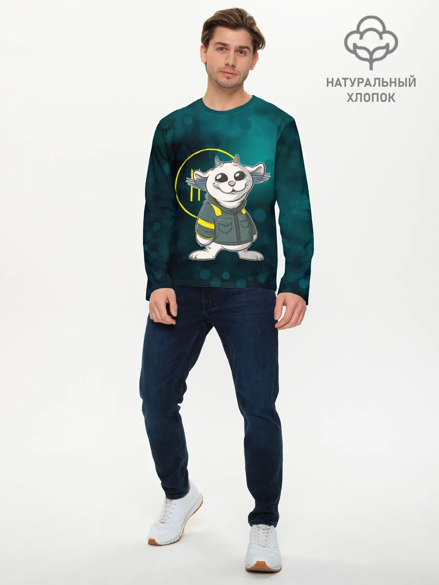 Мужской лонгслив базовый / TOP. Chlorine. NED