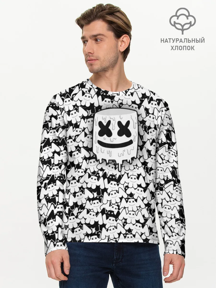 Мужской лонгслив базовый / MARSHMELLO
