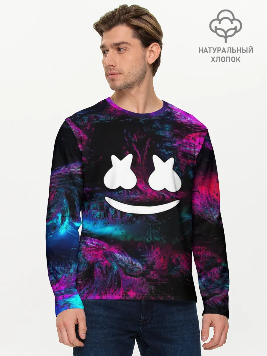 Мужской лонгслив базовый / Marshmello NEON