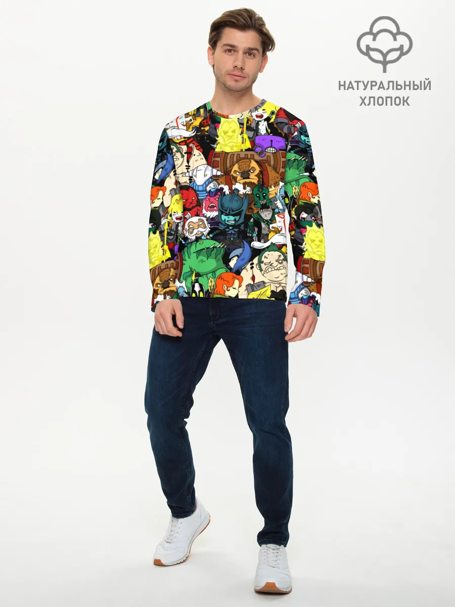 Мужской лонгслив базовый / Дота 2