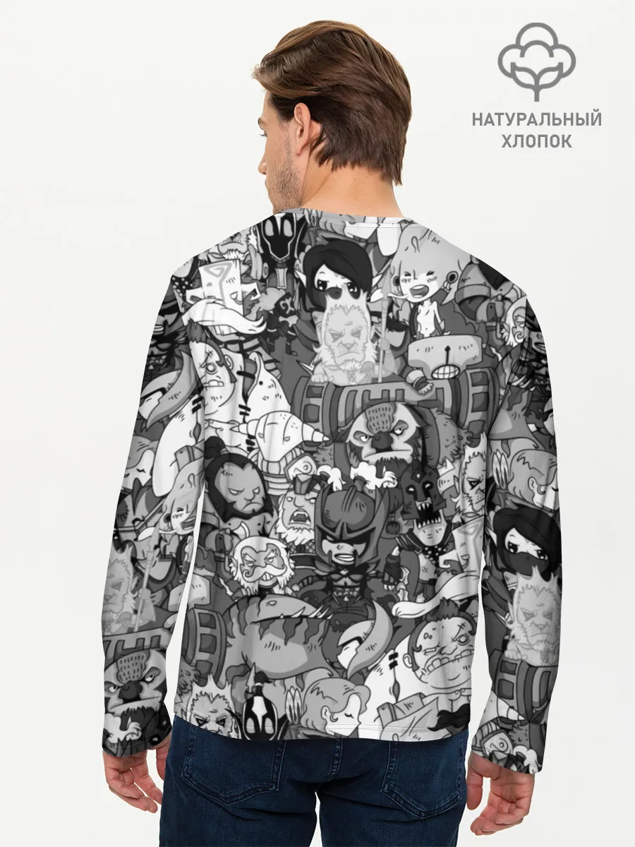 Мужской лонгслив базовый / Дота 2