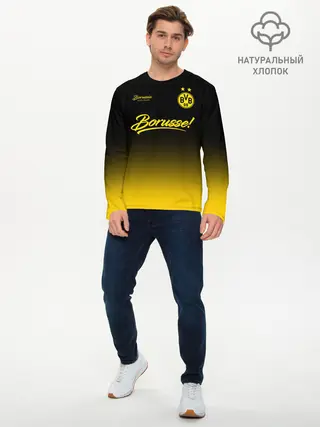 Мужской лонгслив базовый / Боруссия Дортмунд