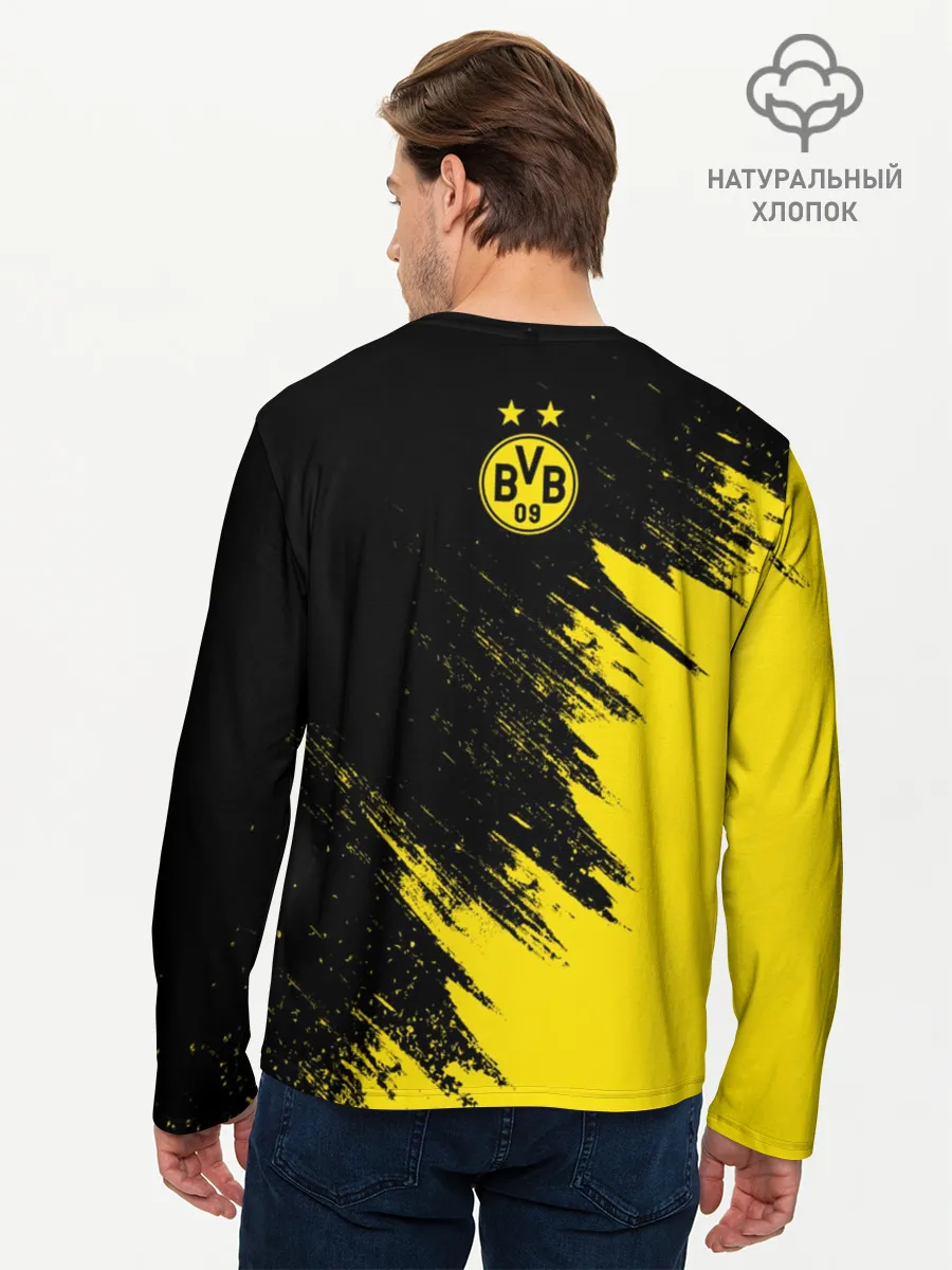 Мужской лонгслив базовый / Боруссия Дортмунд