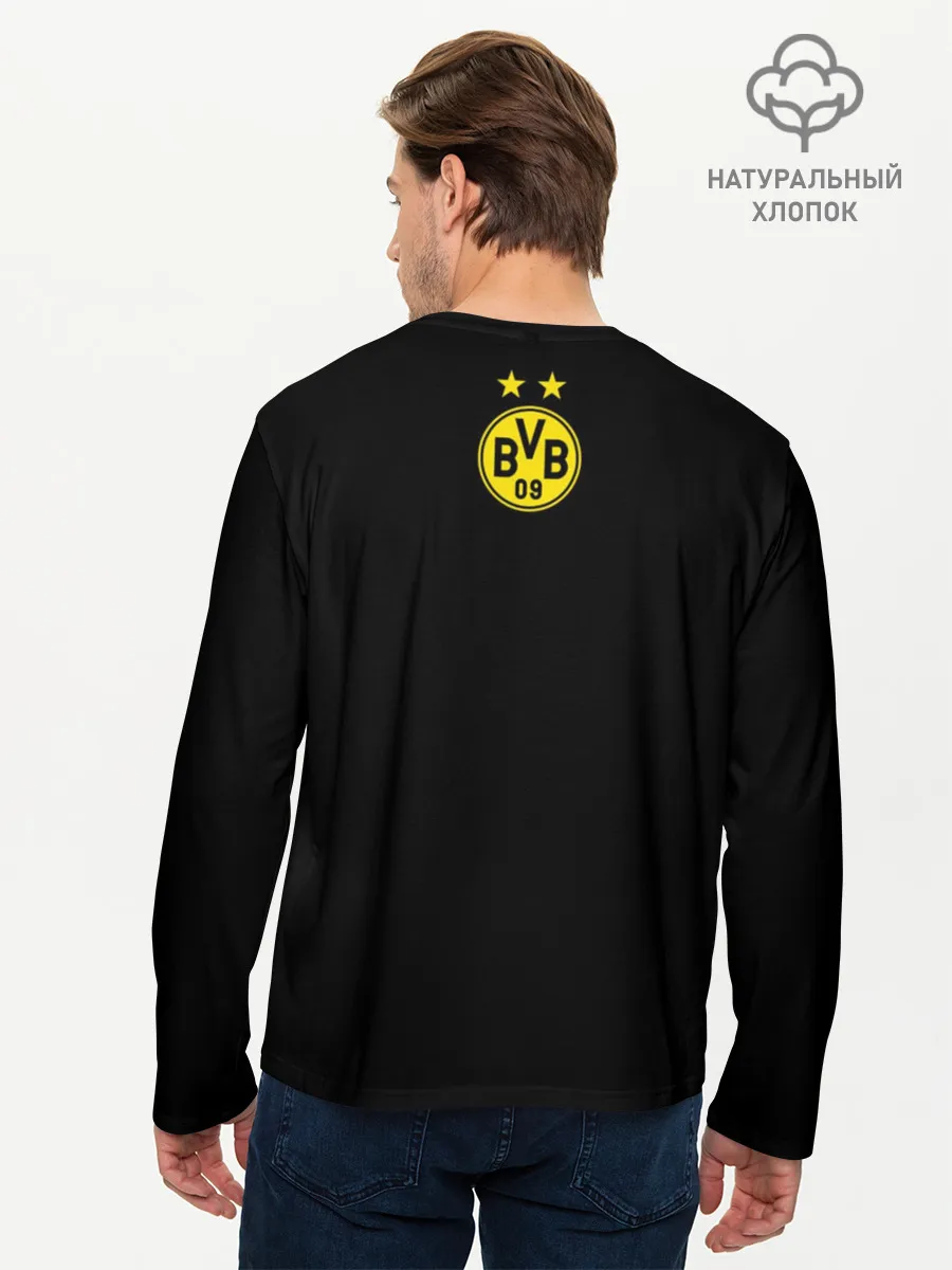 Мужской лонгслив базовый / Боруссия Дортмунд