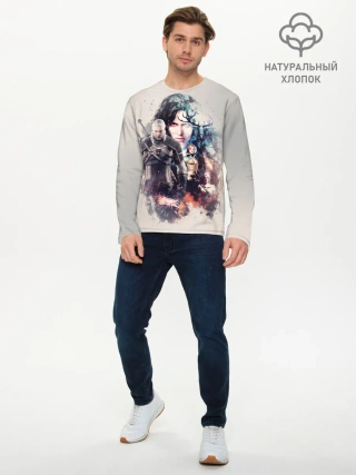 Мужской лонгслив базовый / Ведьмак