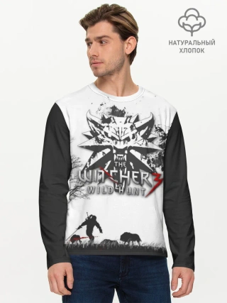 Мужской лонгслив базовый / The Witcher 3: Wild Hunt