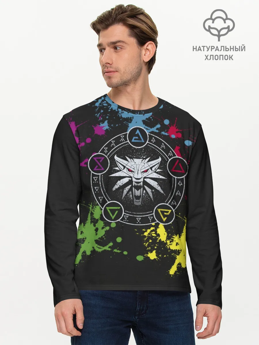 Мужской лонгслив базовый / Ведьмак