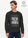 Мужской лонгслив базовый / Trust Me, Im an Engineer