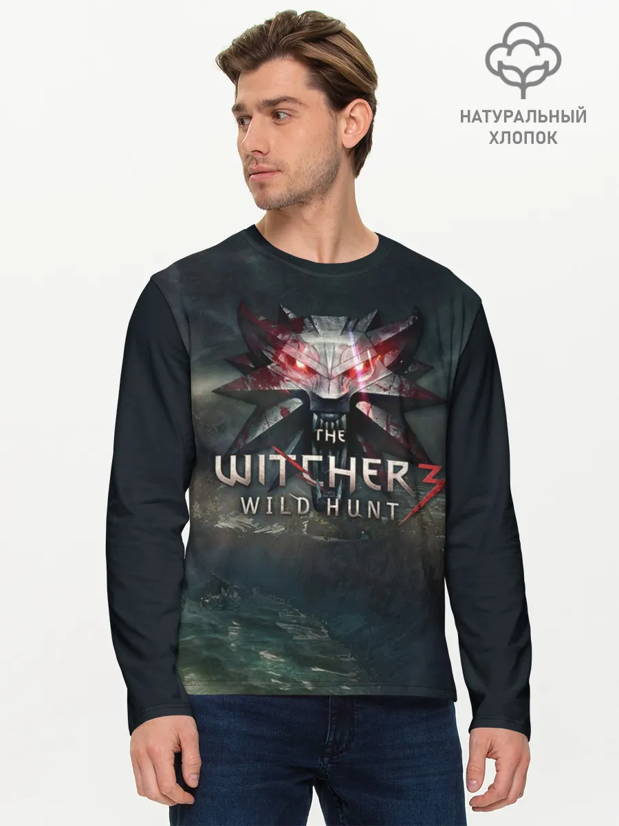 Мужской лонгслив базовый / The Witcher 3: Wild Hunt