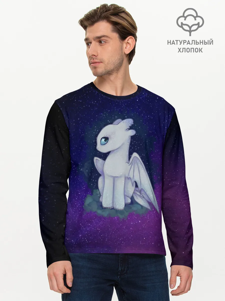 Мужской лонгслив базовый / Как приручить дракона