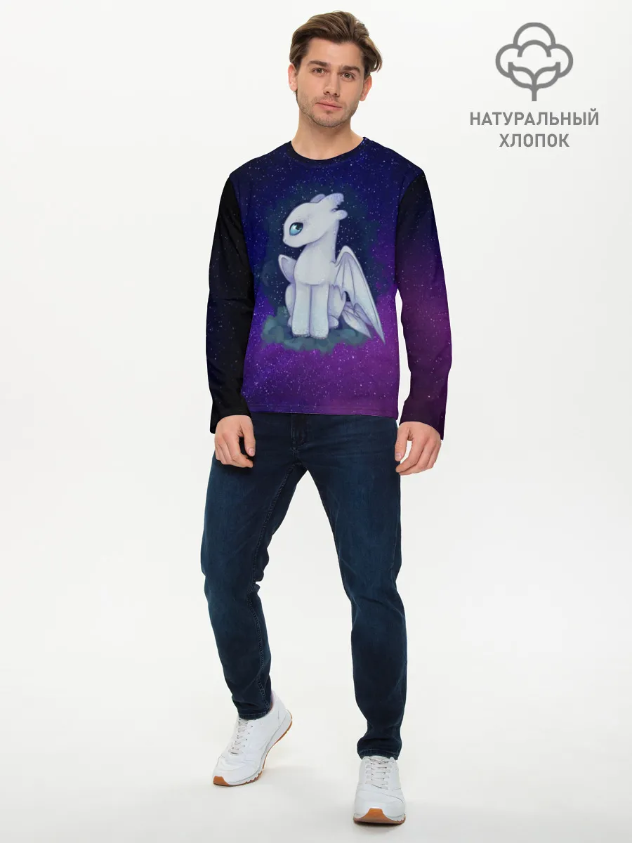 Мужской лонгслив базовый / Как приручить дракона