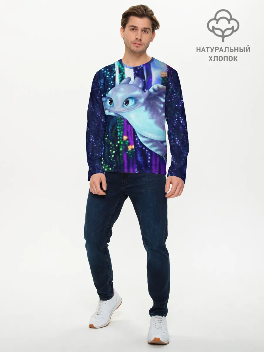 Мужской лонгслив базовый / Как приручить дракона