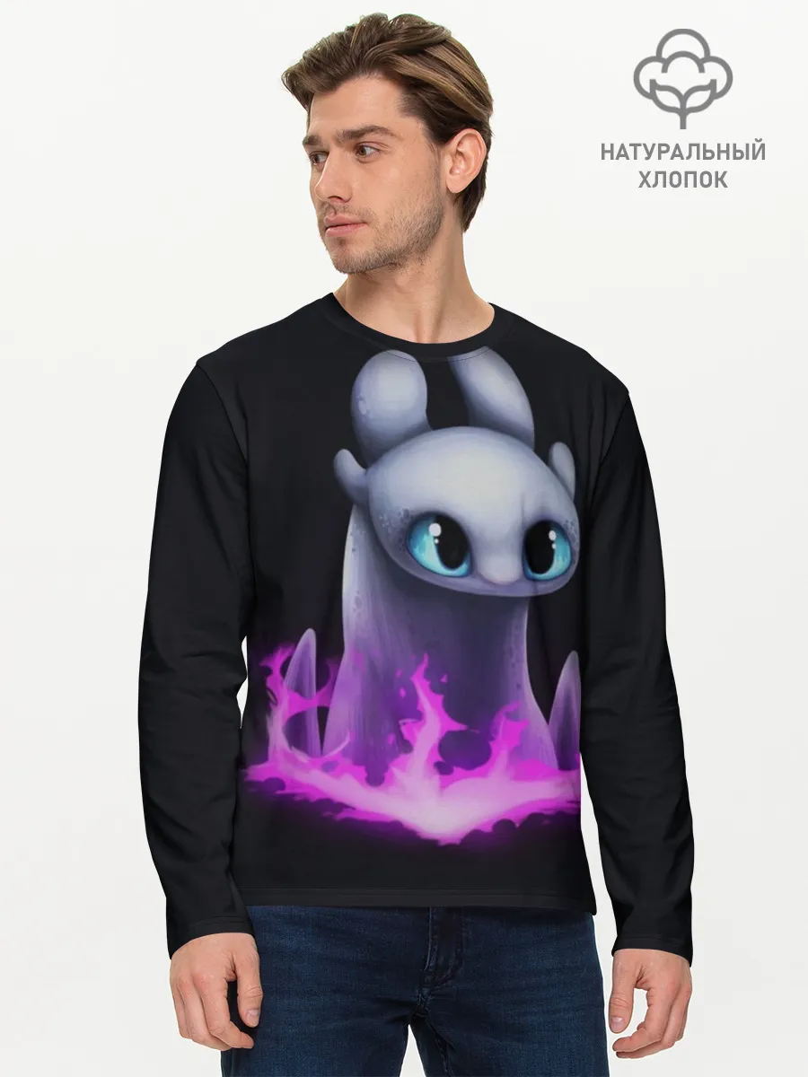Мужской лонгслив базовый / Как приручить дракона