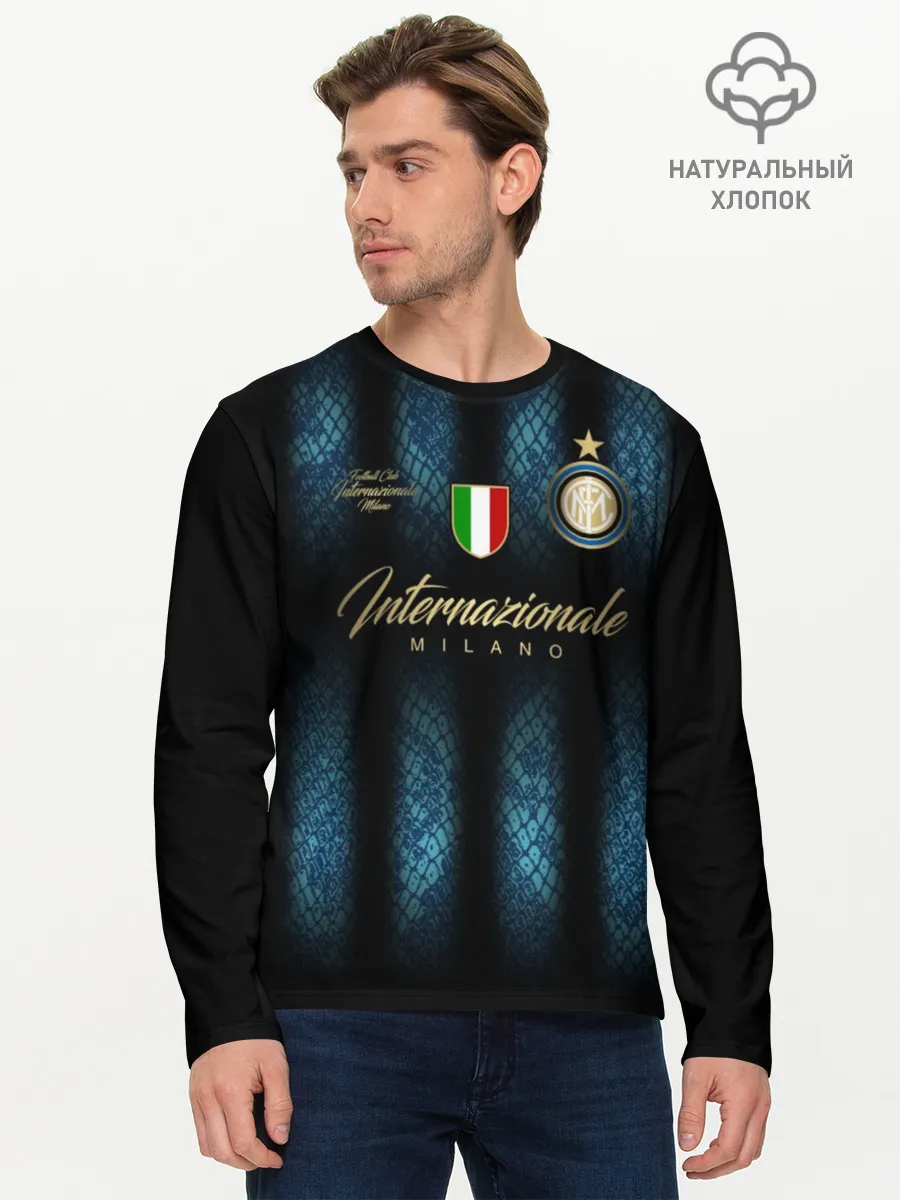 Мужской лонгслив базовый / Интер