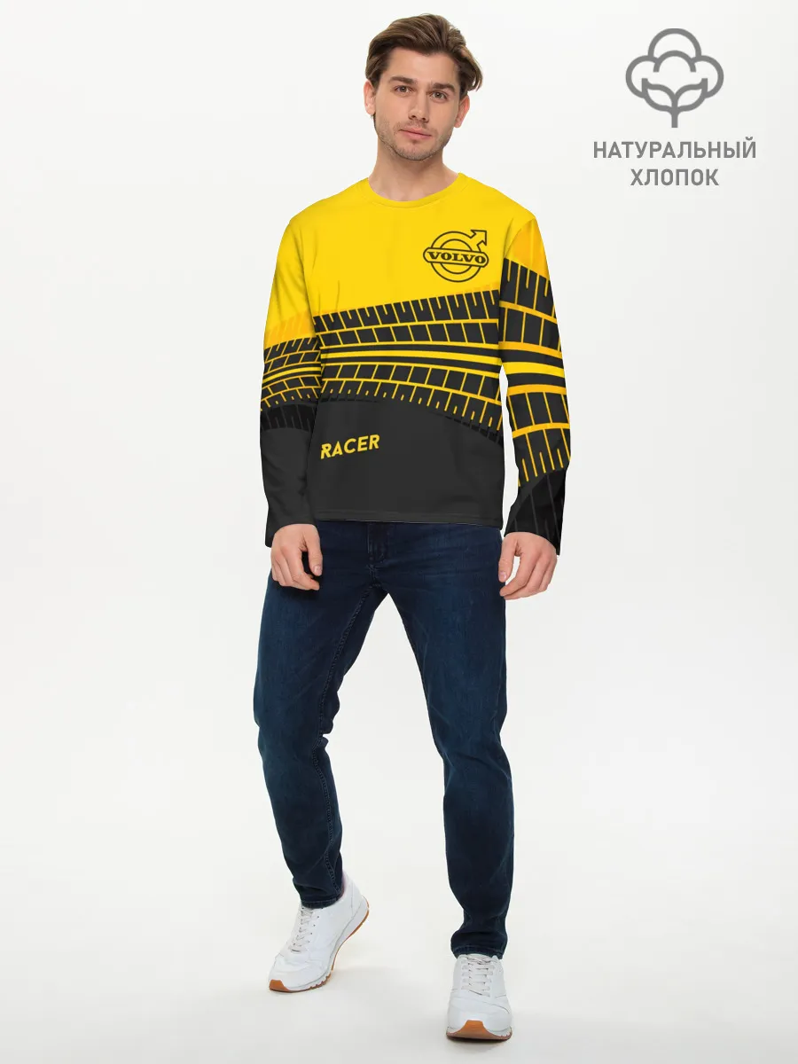 Мужской лонгслив базовый / Volvo